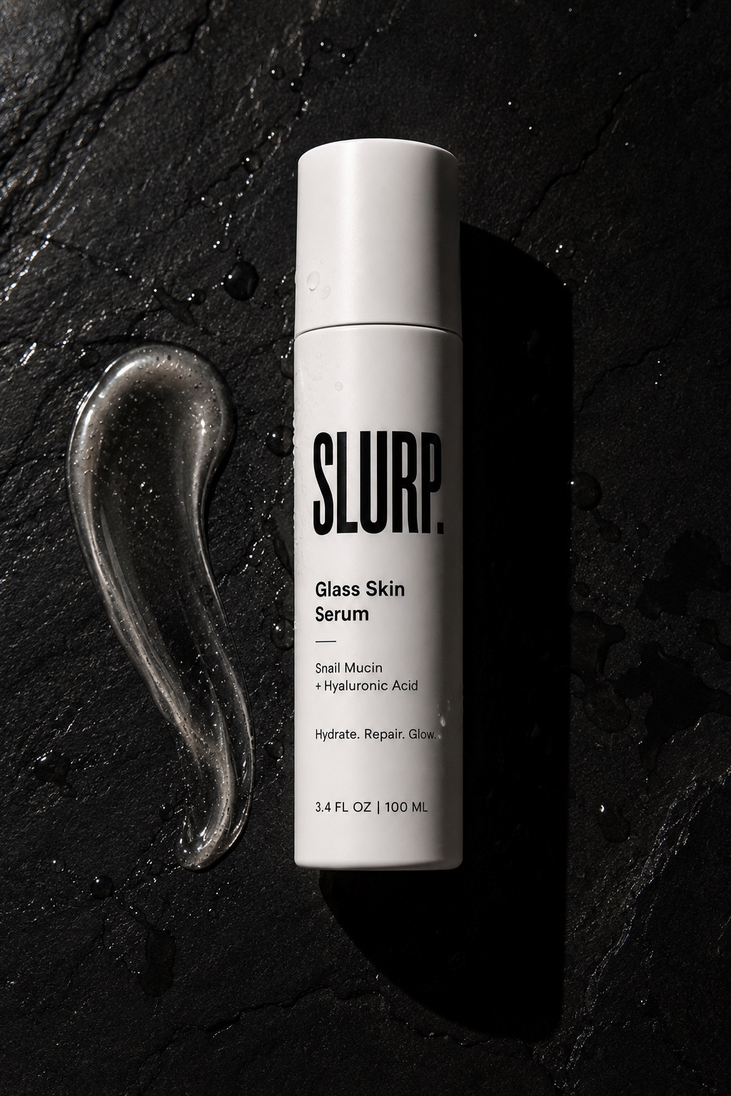 SLURP bottle on wet stone